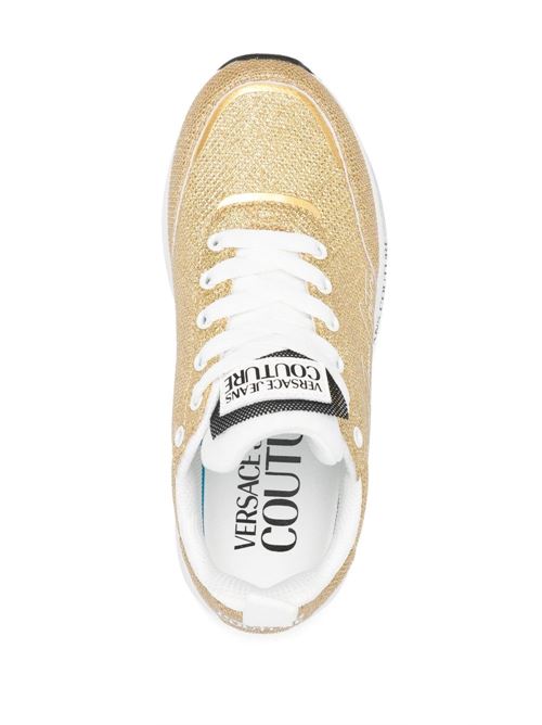 Sneakers donna metallizzata oro Versace jeans Couture | 75VA3SA3ZS907948